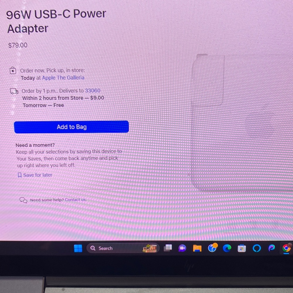 A apple computer charger